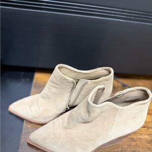 Women's Tan Suede Ankle Boots